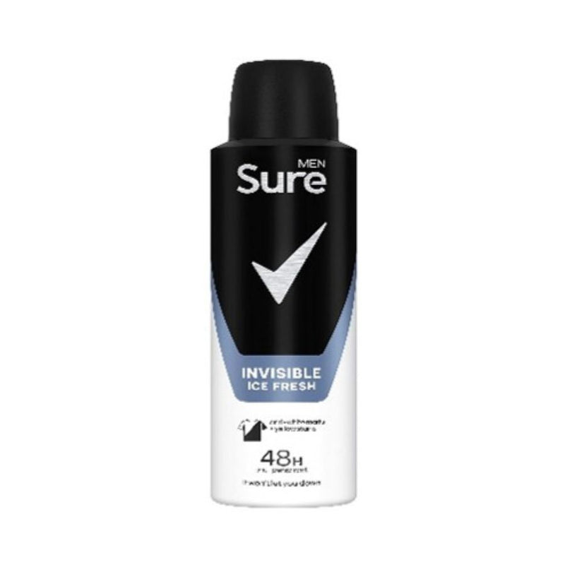 Sure Antiperspirant 150ml Mens Invisible Ice Fresh <br> Pack size: 6 x 150ml <br> Product code: 275552