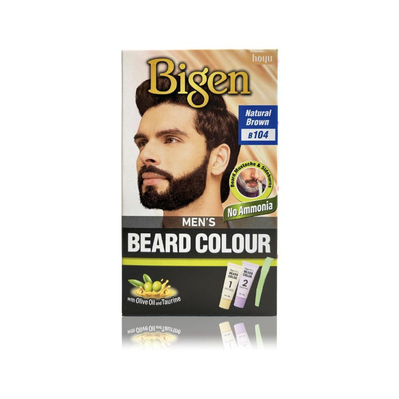 Bigen Mens Beard B104 Natural Brown <br> Pack size: 3 x 1 <br> Product code: 200395