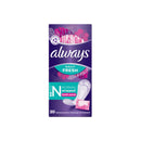 Always Daily Fresh Normal Wrapped Panty Liners, Fresh Scent 20's <br> Pack Size: 6 x 20s <br> Product code: 341505