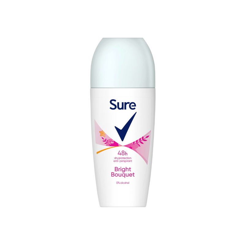 Sure Roll On Bright Bouquet 50Ml <br> Pack size: 6 x 50ml <br> Product code: 275760