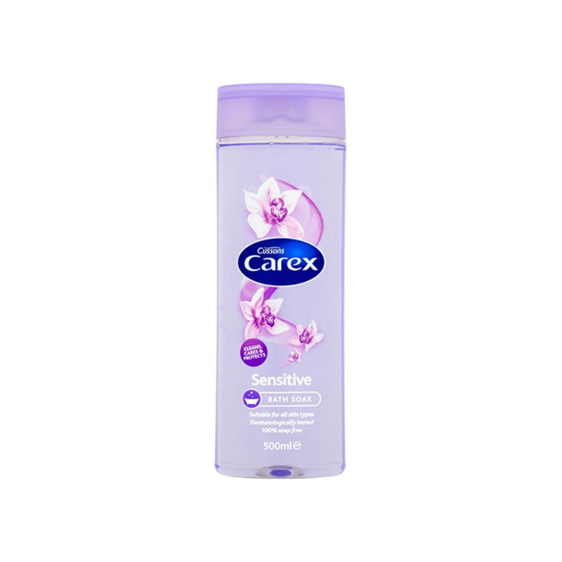 Carex Bath Soak Sensitive 500ml <br> Pack size: 6 x 500ml <br> Product code: 311564