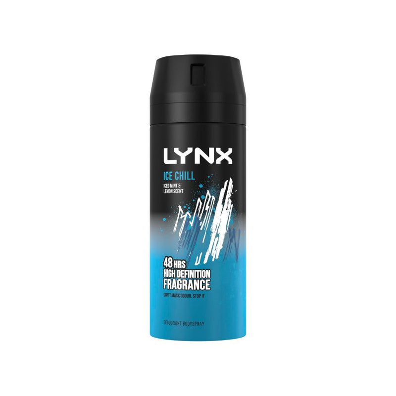 Lynx Bodyspray Ice Chill 150ml <br> Pack size: 6 x 150ml <br> Product code: 282876