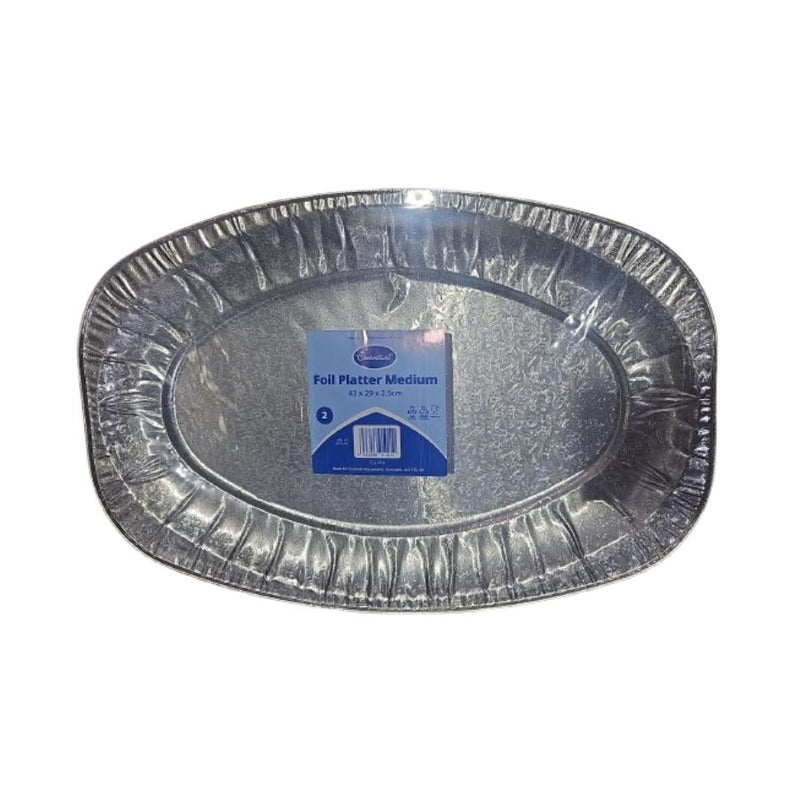 Essential Aluminium Medium Platter (43cm) 2's <br> Pack size: 1 x 2s <br> Product code: 435619