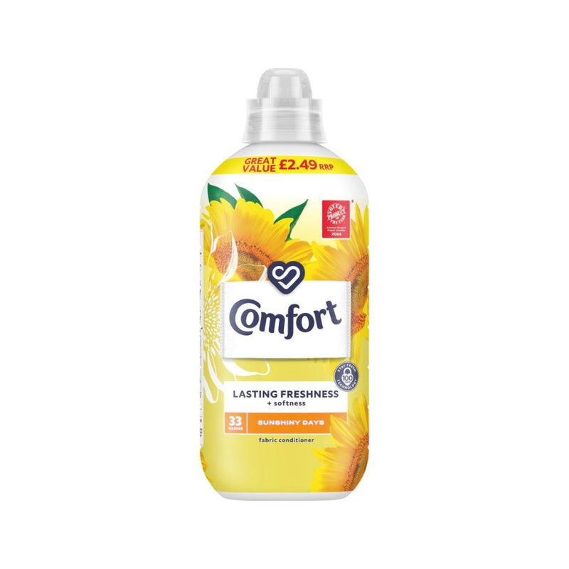 Comfort Sunshiny Day Fabric Conditioner 33w 990Ml (PM £2.49) <br> Pack size: 8 x 990ml <br> Product code: 443997