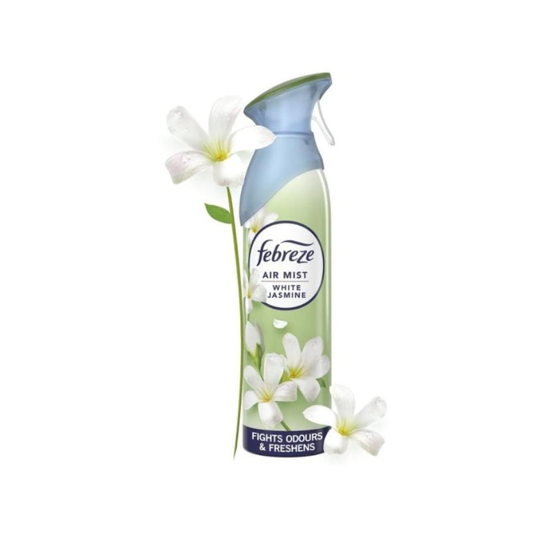 Febreze Air Mist Freshener Spray White Jasmine 185ml <br> Pack size: 8 x 185ml <br> Product code: 541937