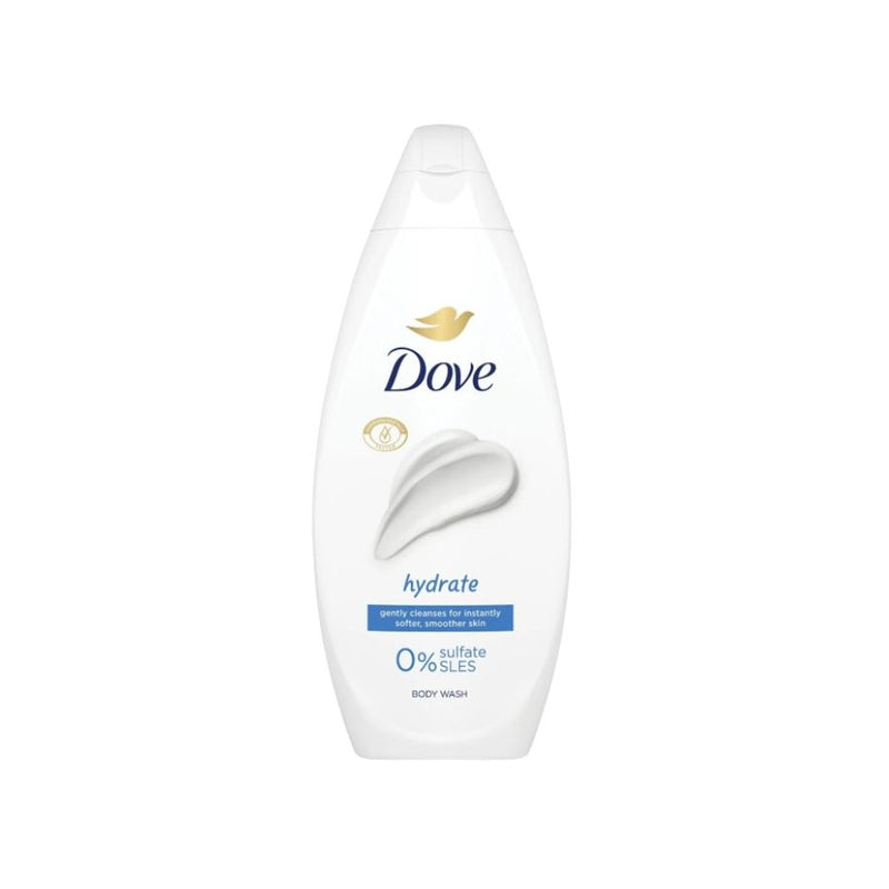 Dove Bodywash 225ml Hydrate <br> Pack Size: 6 x 225ml <br> Product code: 312780