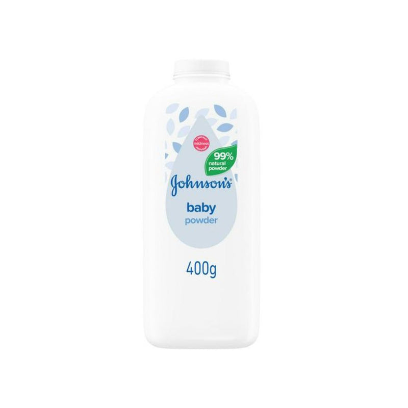 Johnson's Baby Powder Natural 400g <br> Pack size: 6 x 400g <br> Product code: 403108