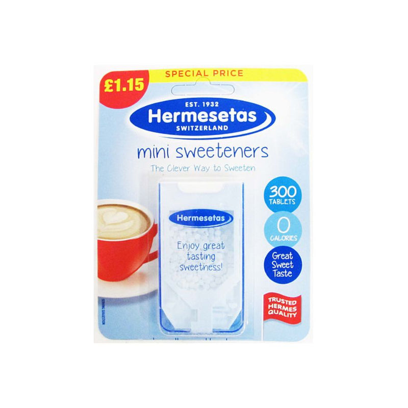 Hermesetas Tablets 300's (PM £1.15) <br> Pack size: 12 x 300's <br> Product code: 155411