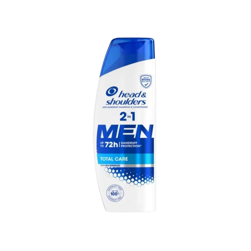 Head & Shoulders Shampoo 250ml Men 2 in 1 Total Care <br> Pack size: 6 x 250ml <br> Product code: 173728