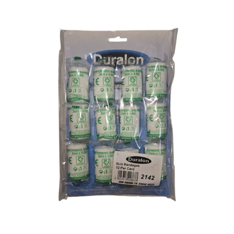 Duralon 5cm Bandage <br> Pack size: 12 x 5cm <br> Product code: 101500