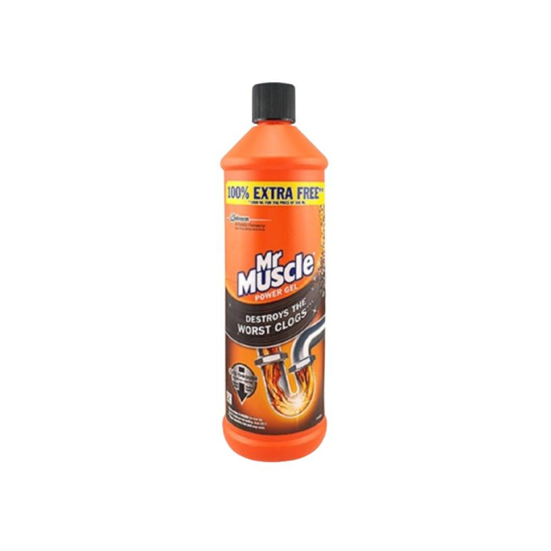 Mr Muscle Drain Gel 500Ml + 100% Extra <br> Pack size: 6 x 500ml <br> Product code: 557020