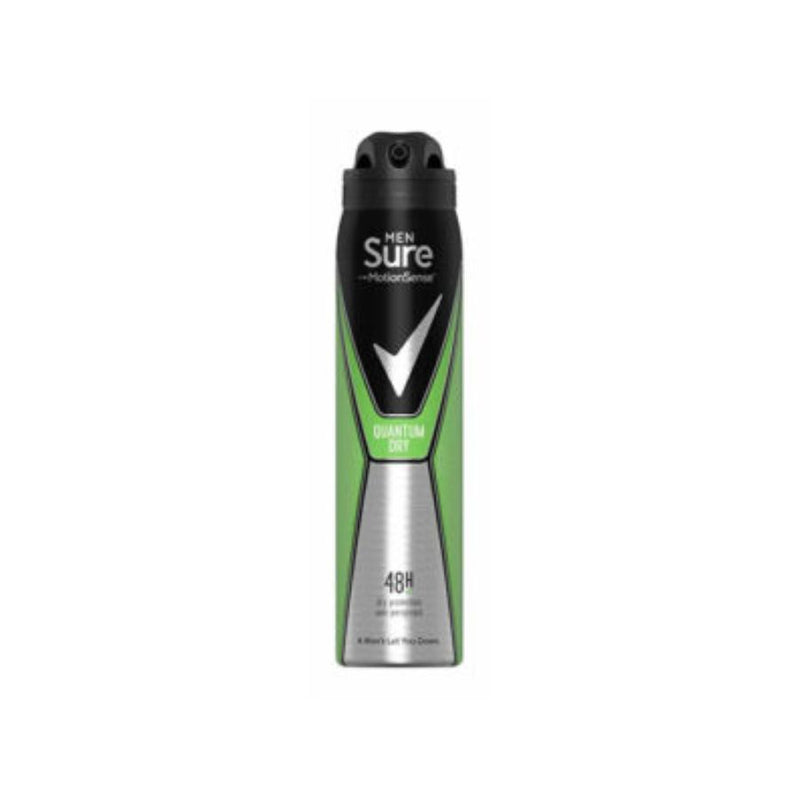 Sure Aerosol Anti-Perspirant Mens Quantum 250ml <br> Pack size: 6 x 250ml <br> Product code: 275573