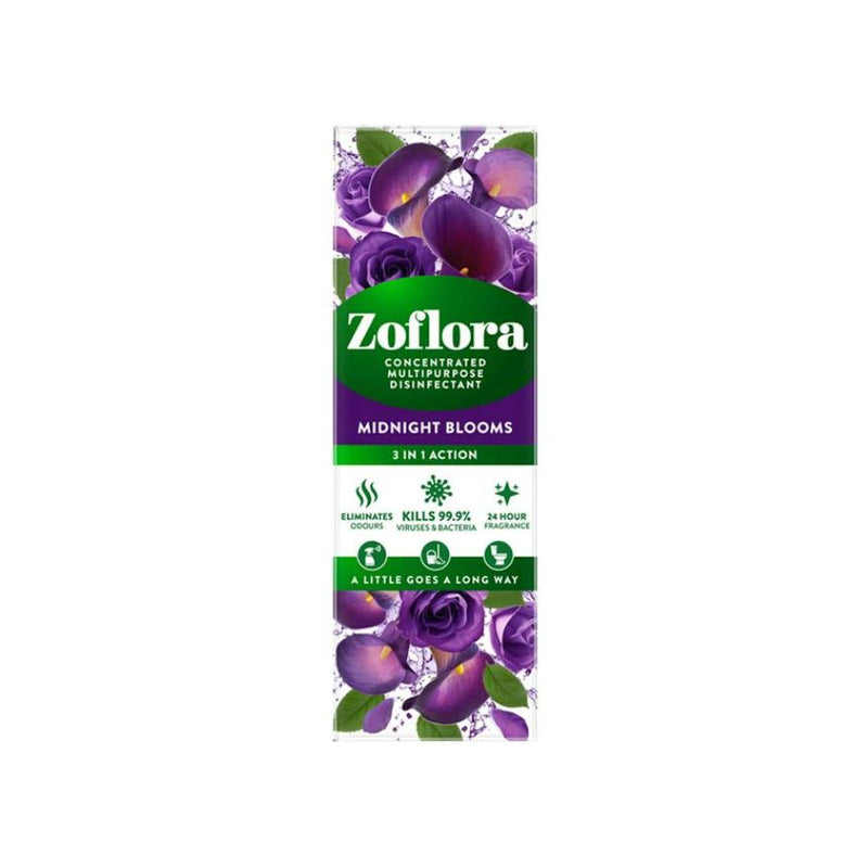 Zoflora Disinfectant Midnight Bloom 250ml <br> Pack size: 12 x 250ml <br> Product code: 455521