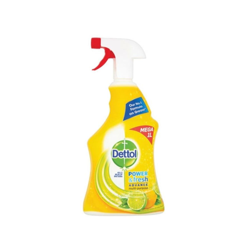 Dettol Power & Fresh Trigger Multipurpose Citrus 1ltr  <br> Pack size: 6 x 1ltr <br> Product code: 553653